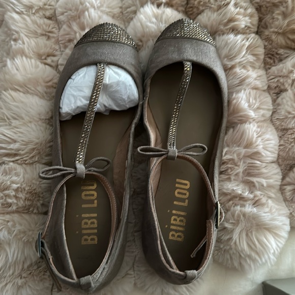 Anthropologie Bibi Lou | Rhinestone Ballet Flats | 36 / 6 - Picture 2 of 10